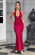 Flourenne Josefina Maxi Dress in Red