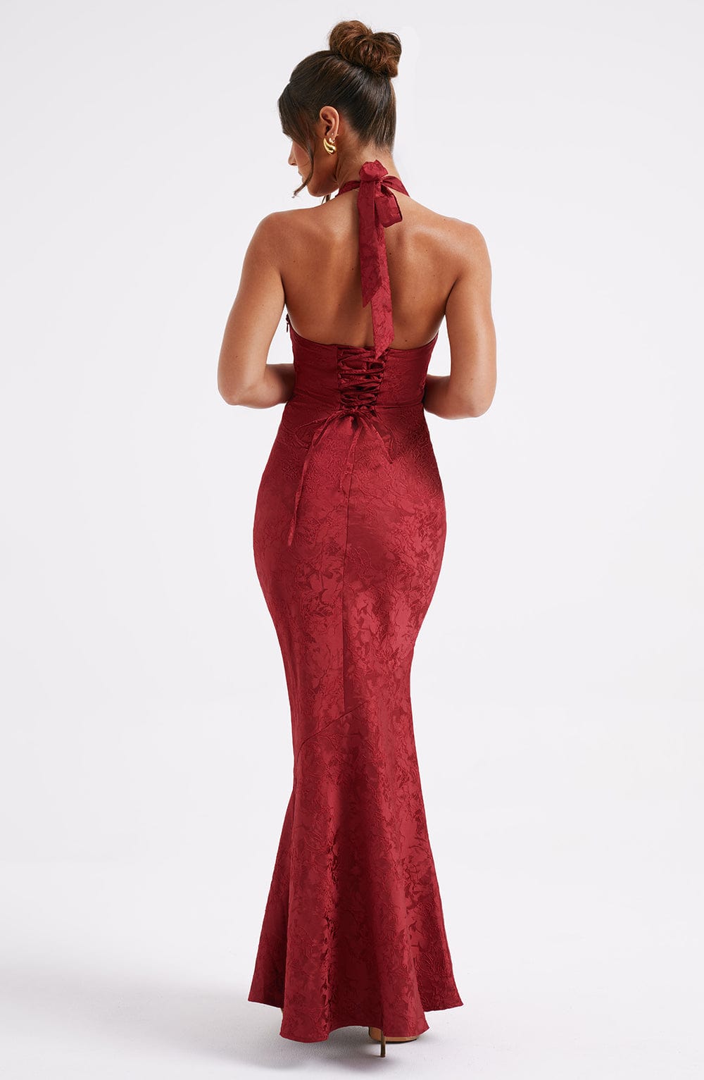 Flourenne Josefina Maxi Dress in Red