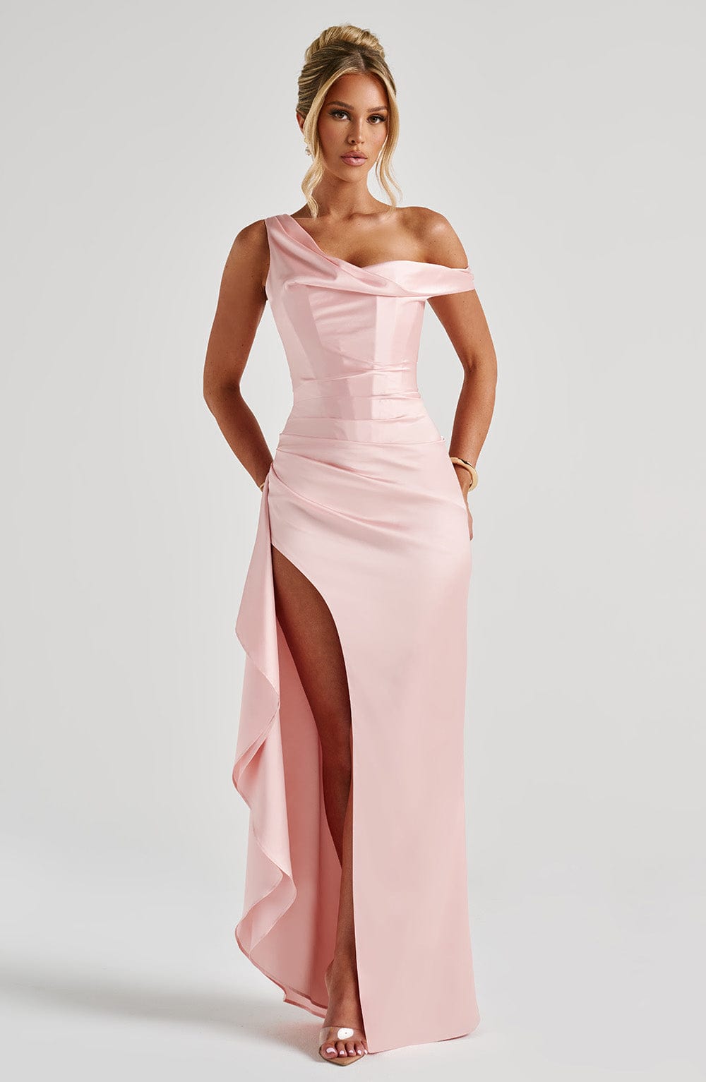 Flourenne Julietta Maxi Dress in Blush
