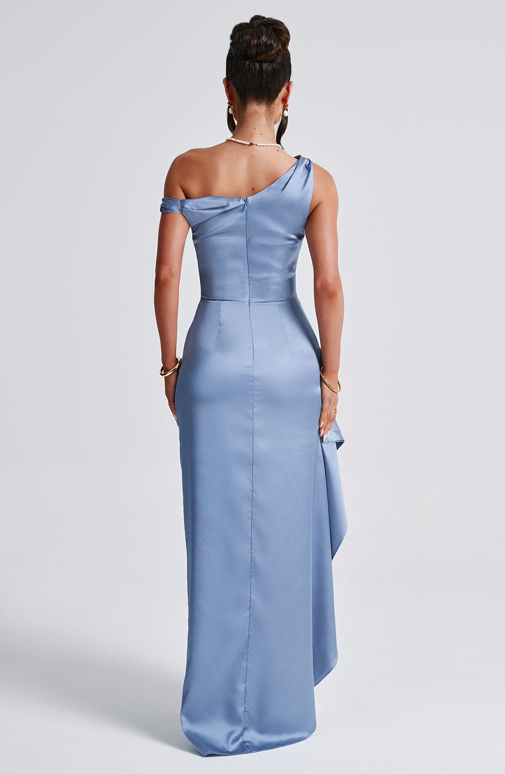 Flourenne Julietta Maxi Dress in Dusty Blue