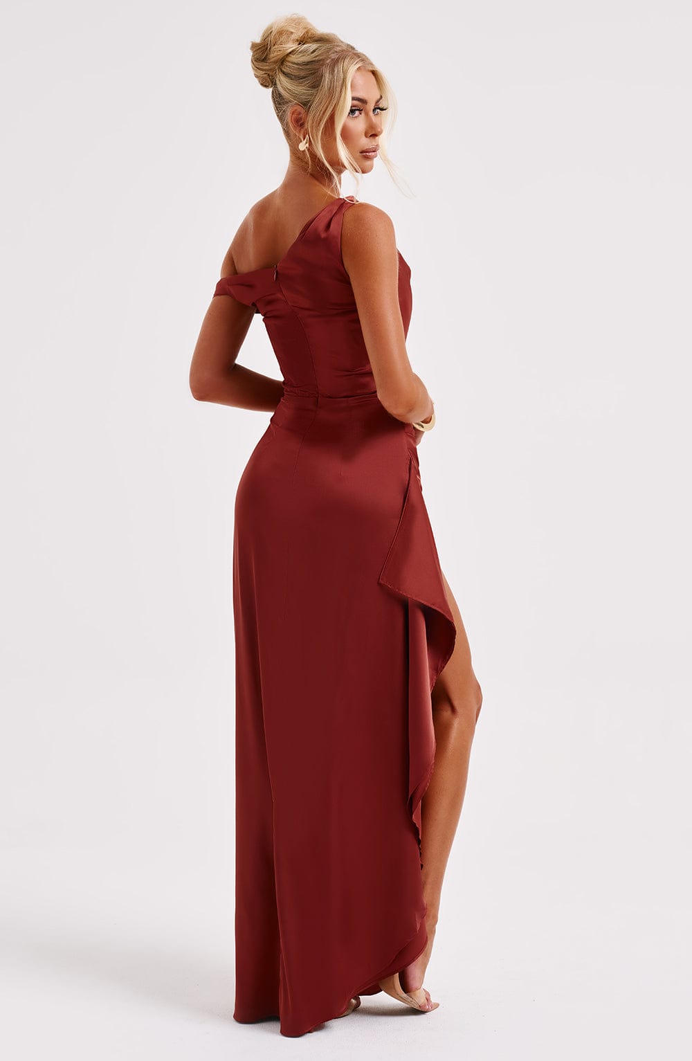 Flourenne Julietta Maxi Dress in Rust