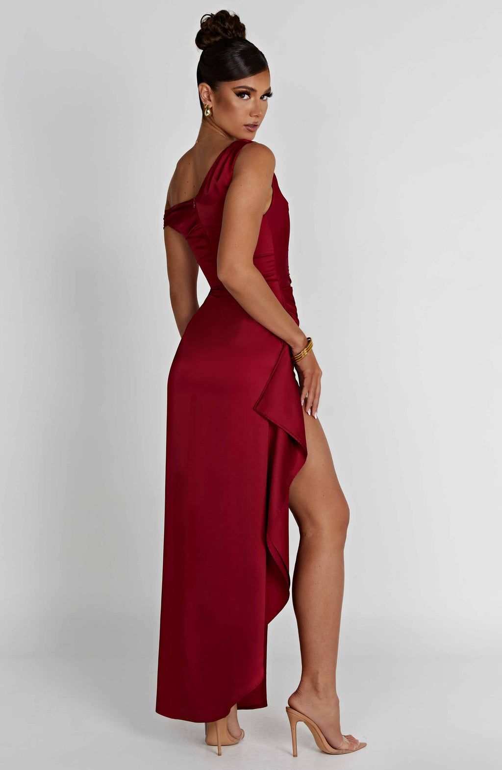 Flourenne Julietta Maxi Dress in Wine