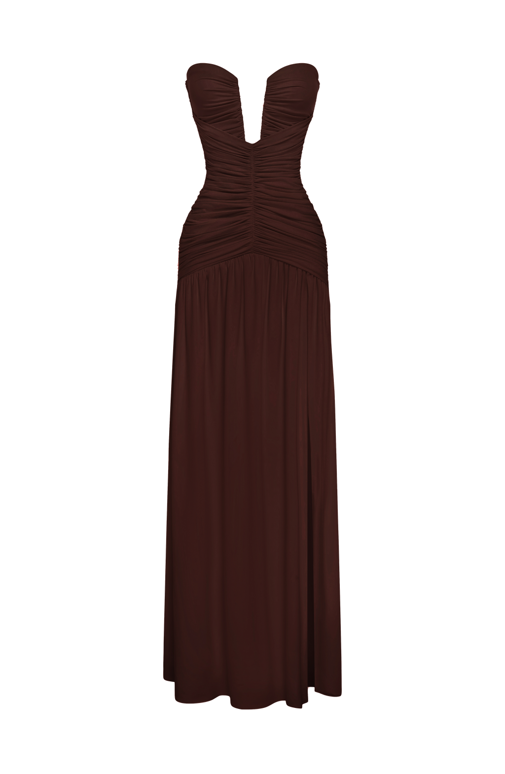 Flourenne Junelle Maxi Dress in Plum Brown