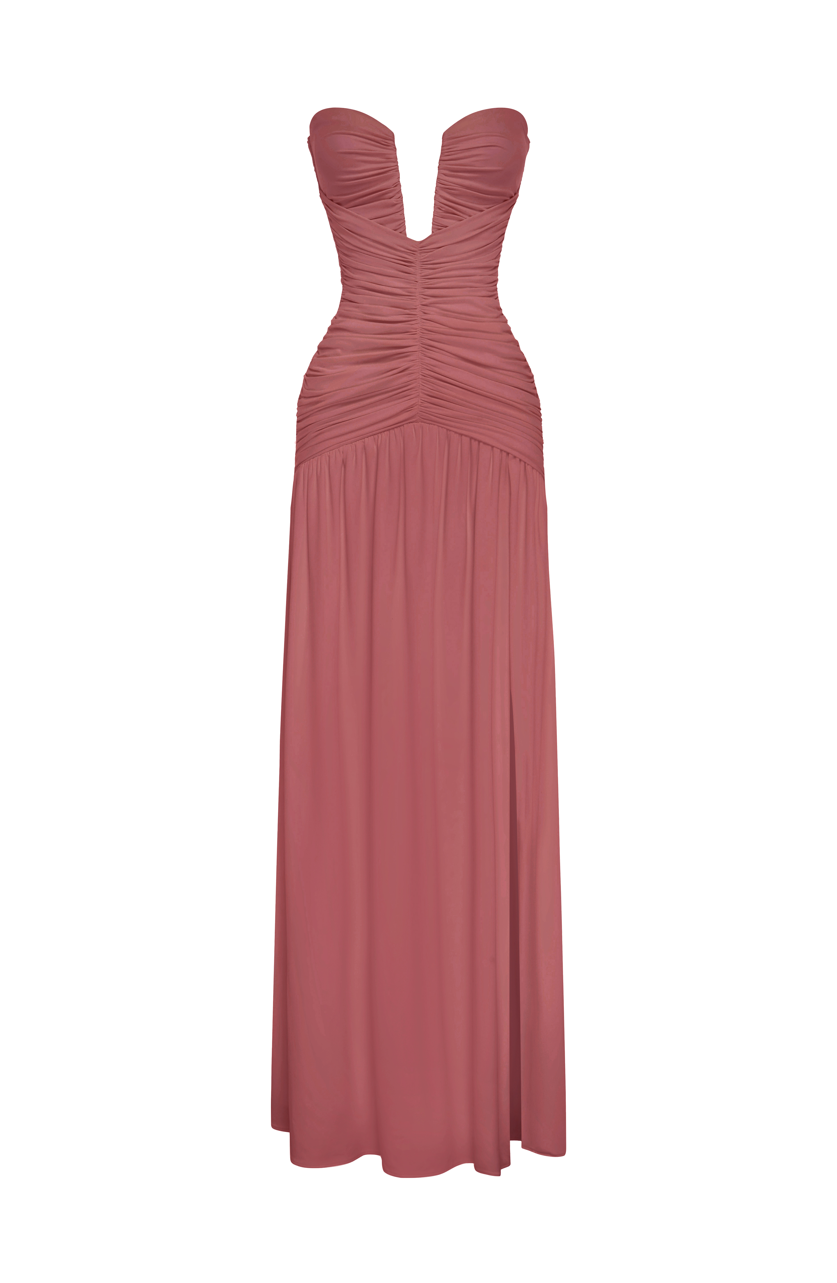 Flourenne Junelle Maxi Dress in Rose Brown