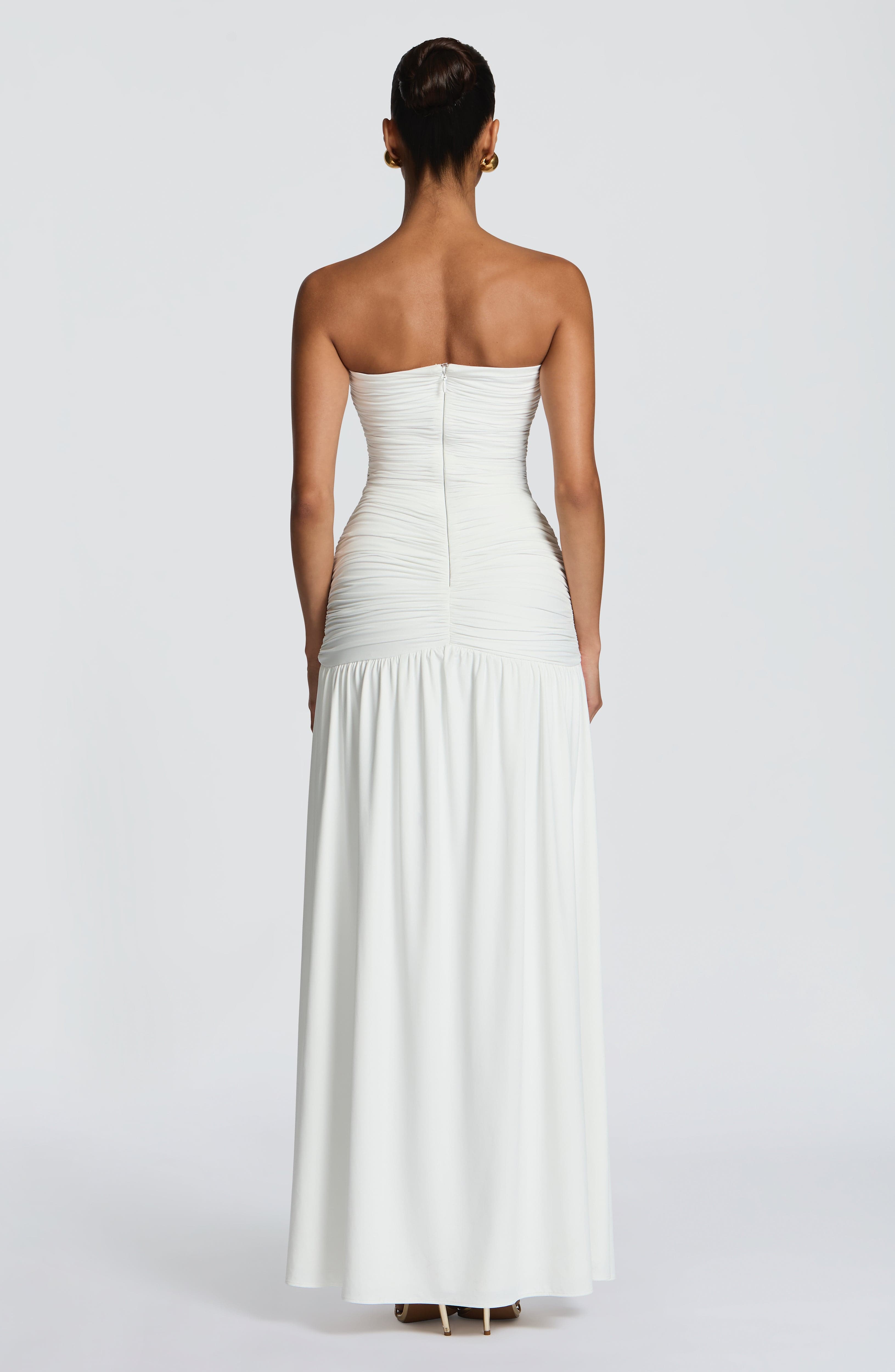 Flourenne Junelle Maxi Dress in White
