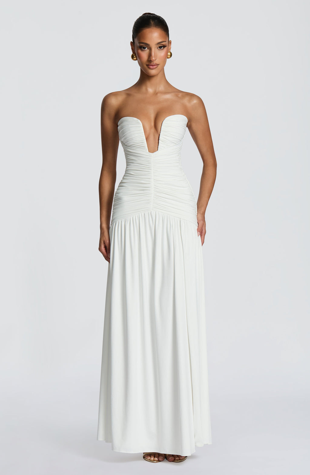 Flourenne Junelle Maxi Dress in White