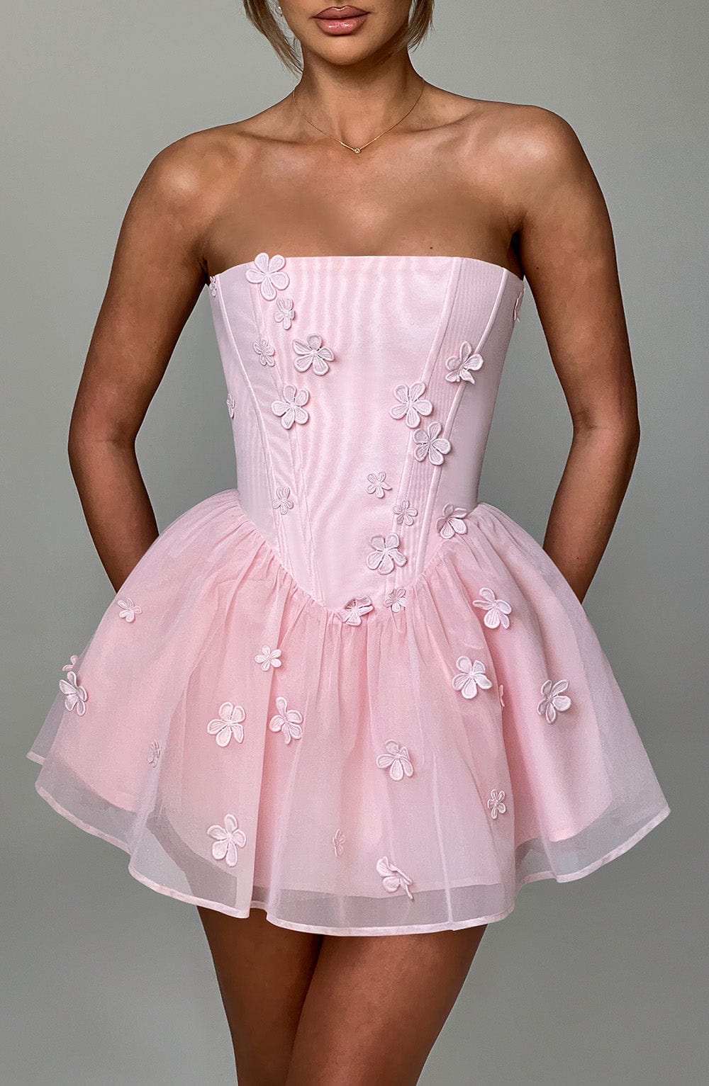 Flourenne Justine Playsuit in Blush