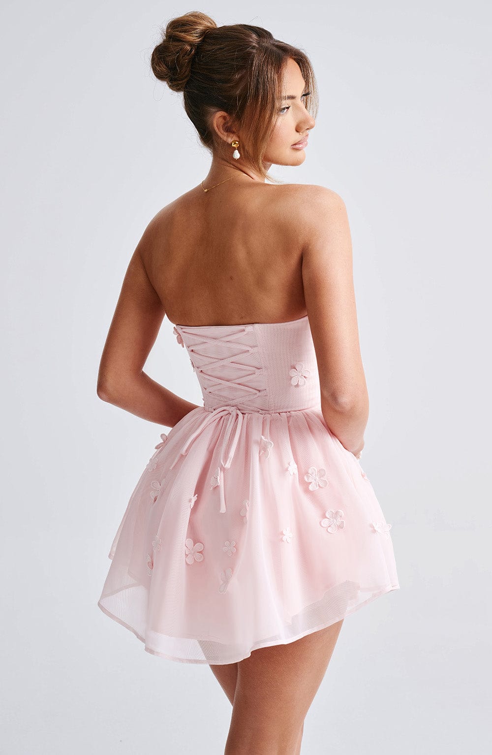 Flourenne Justine Playsuit in Blush