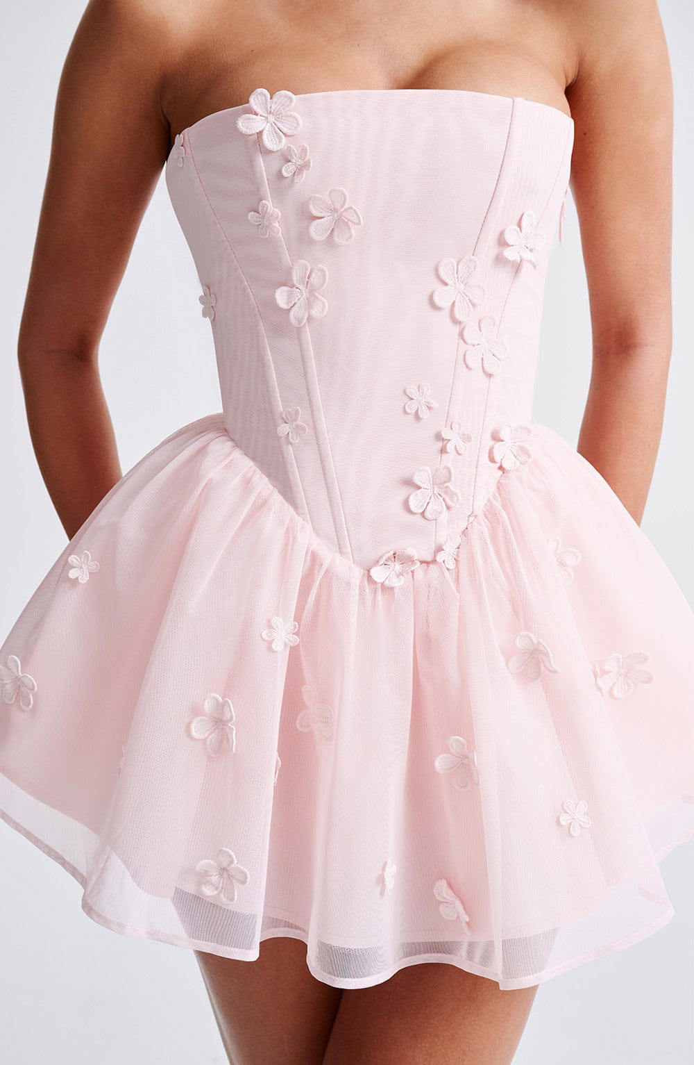Flourenne Justine Playsuit in Blush