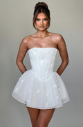 Flourenne Justine Playsuit in Ivory