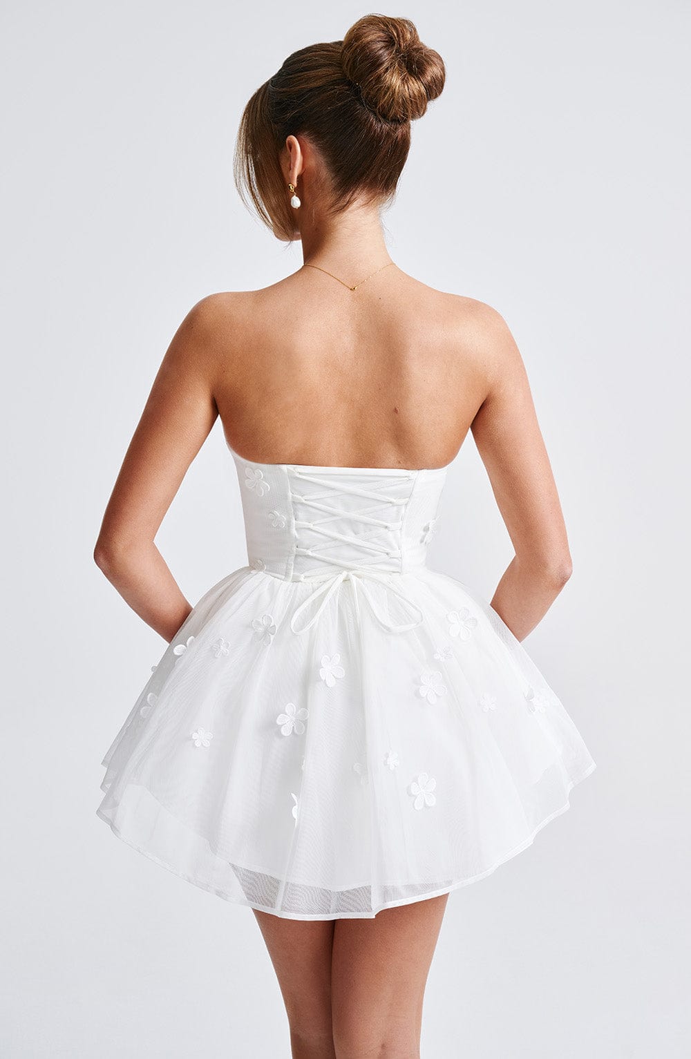 Flourenne Justine Playsuit in Ivory