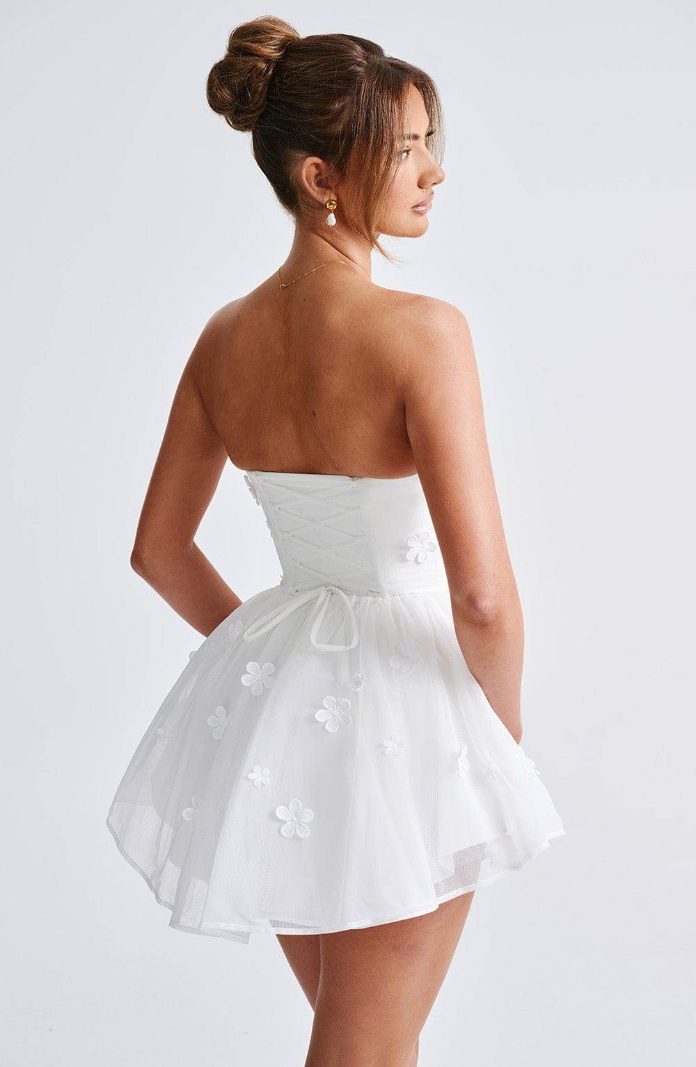 Flourenne Justine Playsuit in Ivory