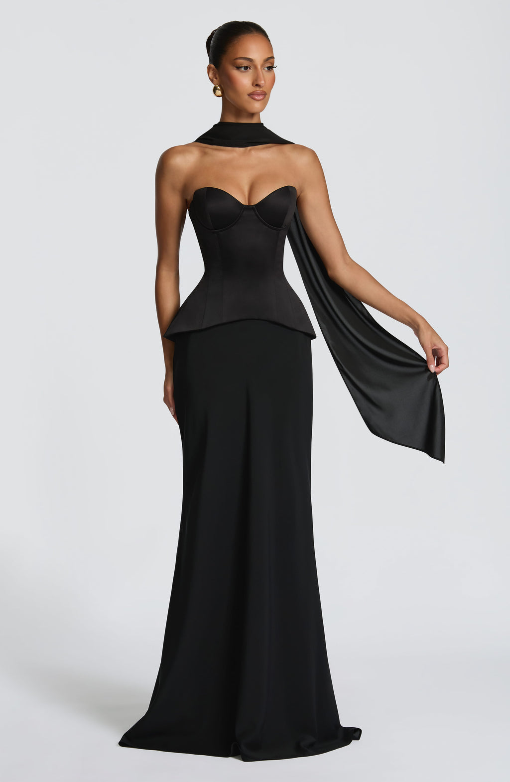 Flourenne Kaiana Maxi Skirt in Black