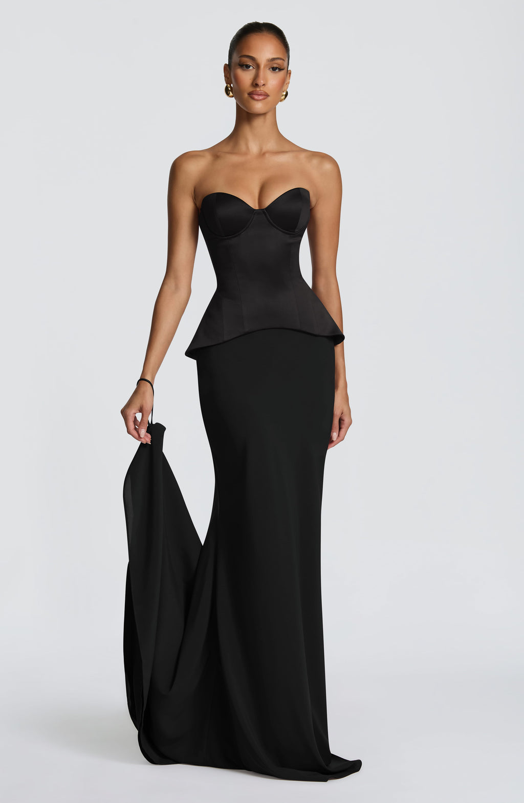 Flourenne Kaiana Maxi Skirt in Black