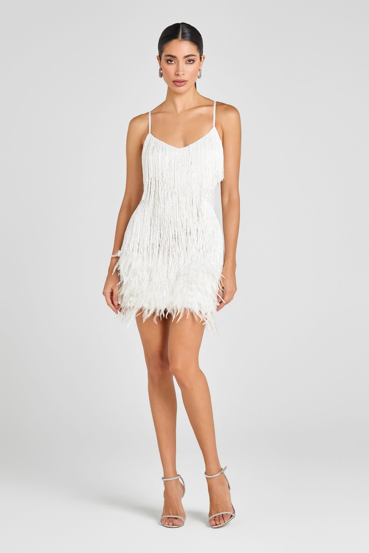 Flourenne Lotelle Mini Dress in White
