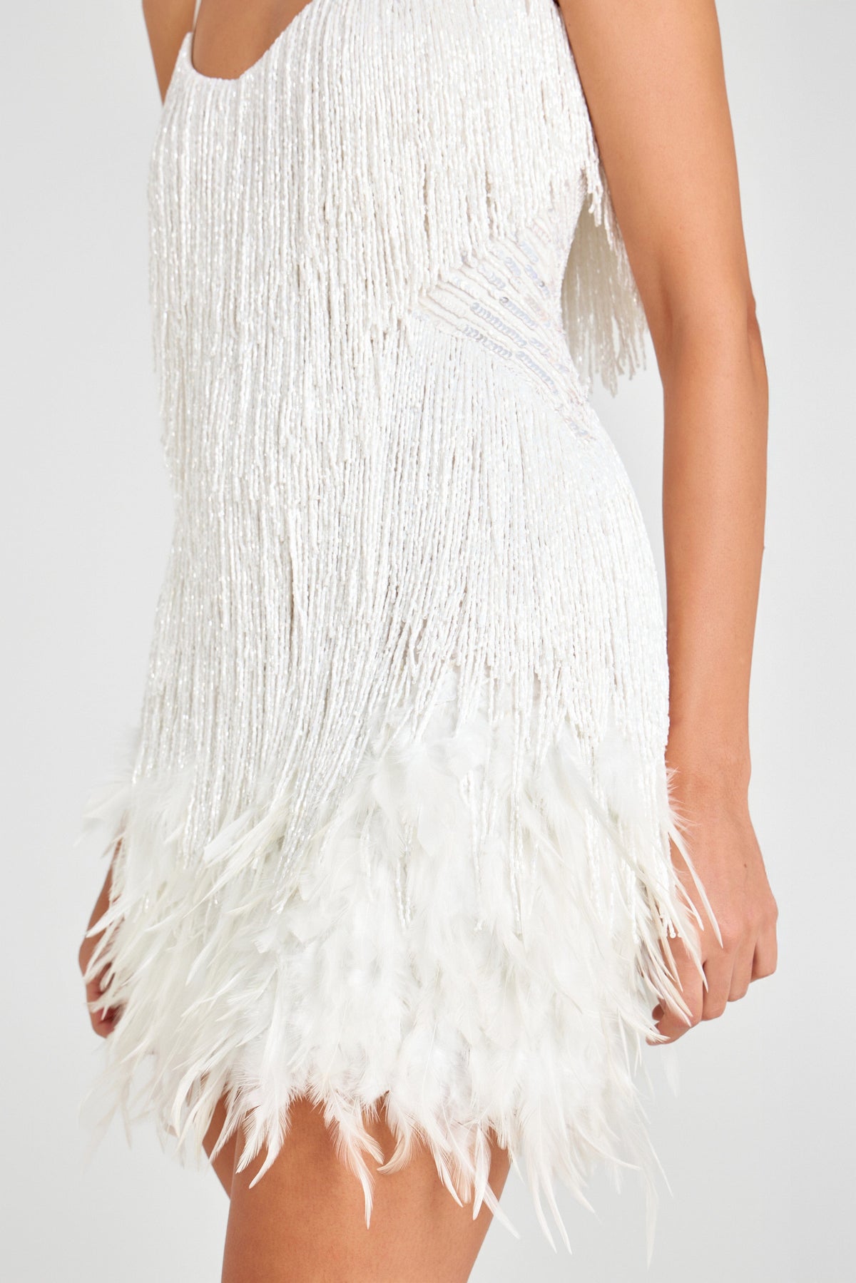 Flourenne Lotelle Mini Dress in White
