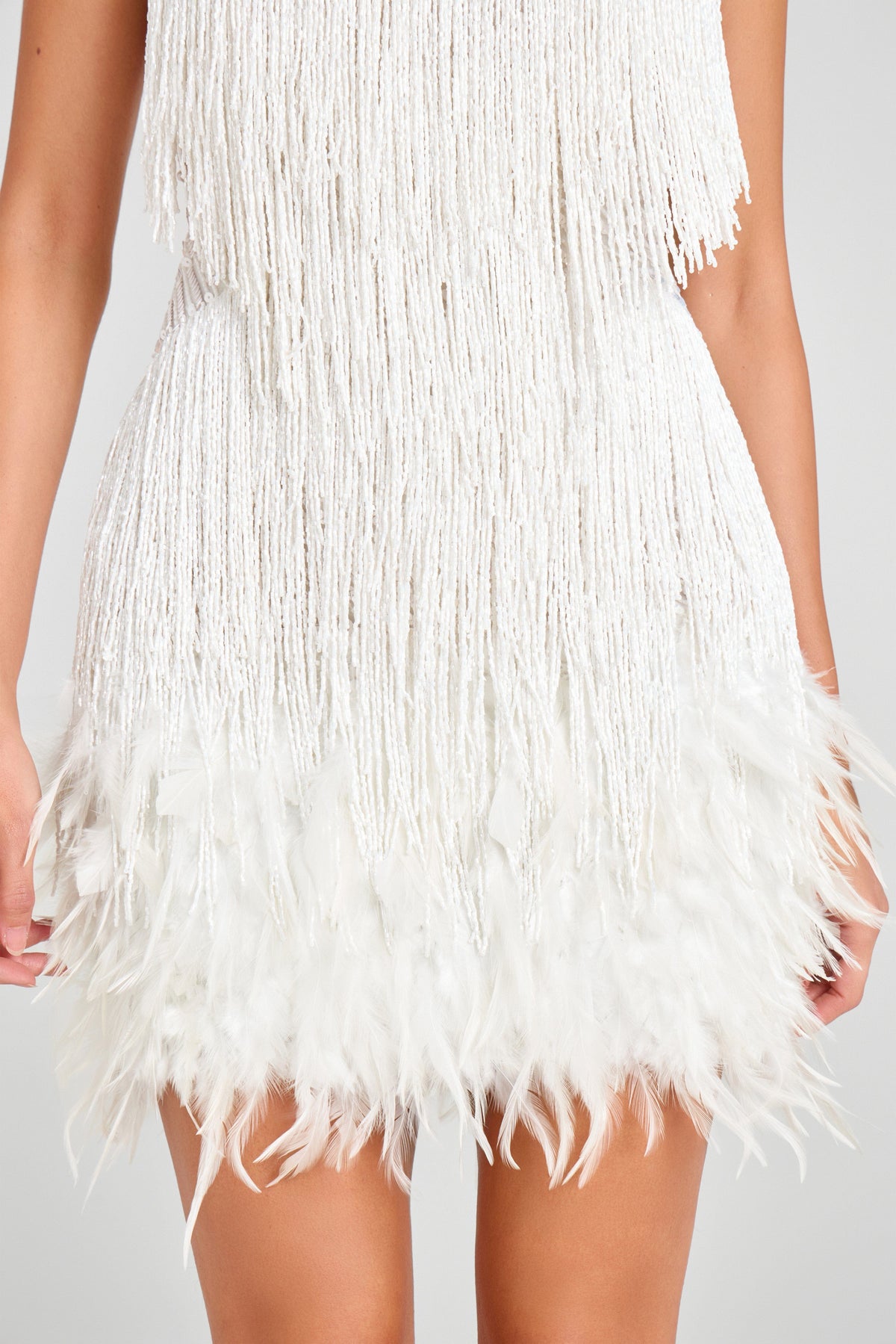 Flourenne Lotelle Mini Dress in White