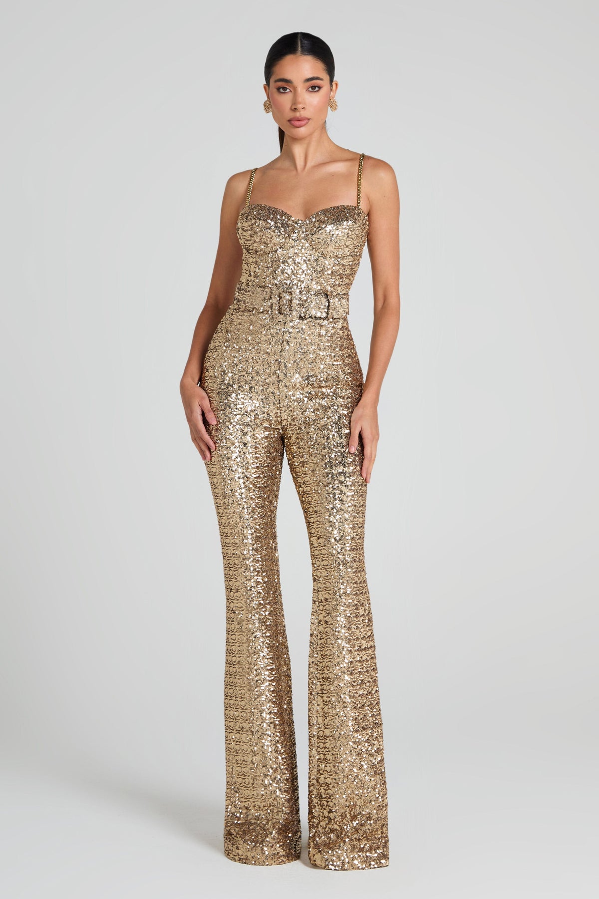 Flourenne Lucienne Jumpsuit in Gold