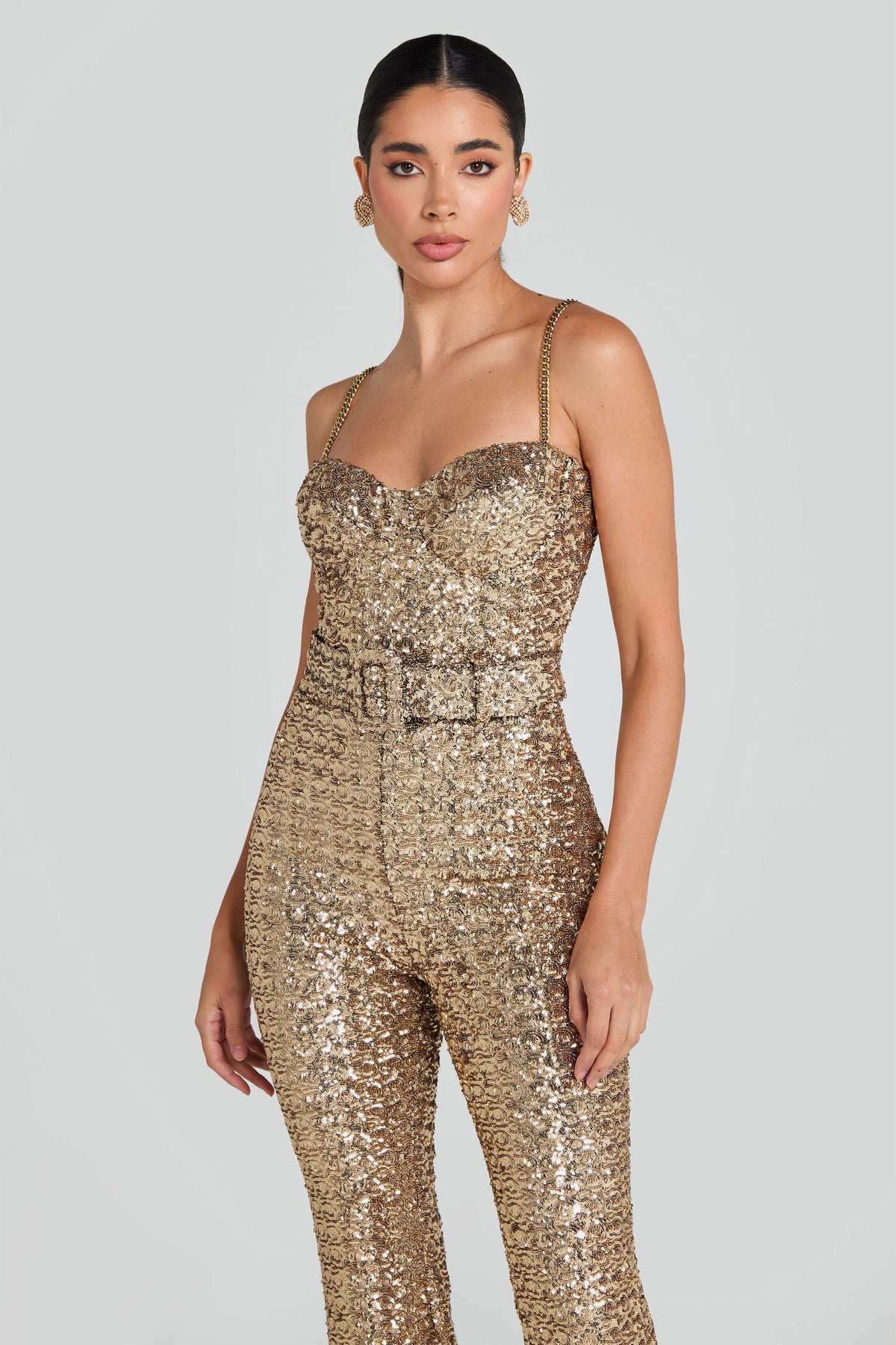 Flourenne Lucienne Jumpsuit in Gold