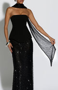 Flourenne Maiya Scarf in Black