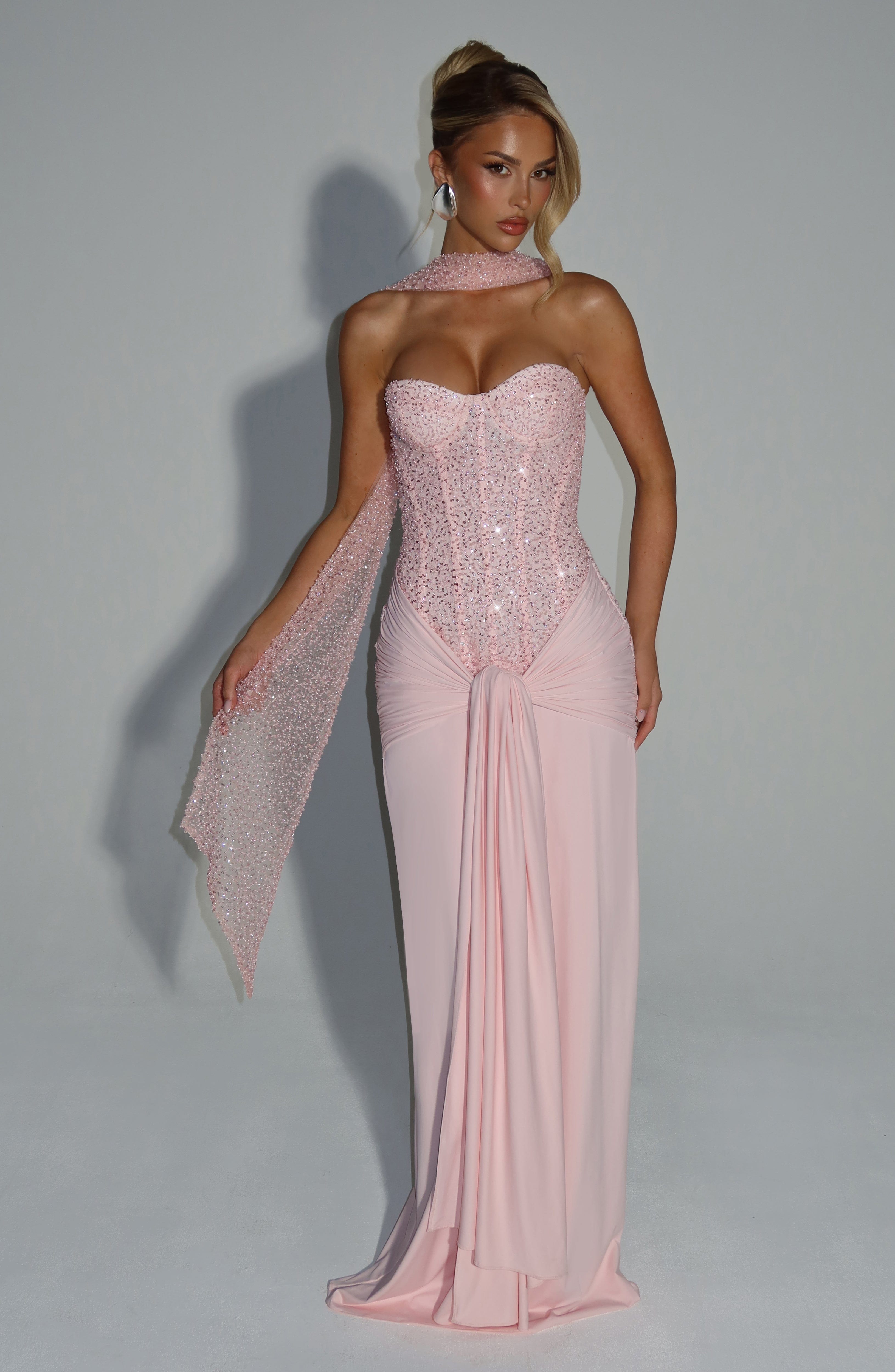 Flourenne Maiya Scarf in Blush
