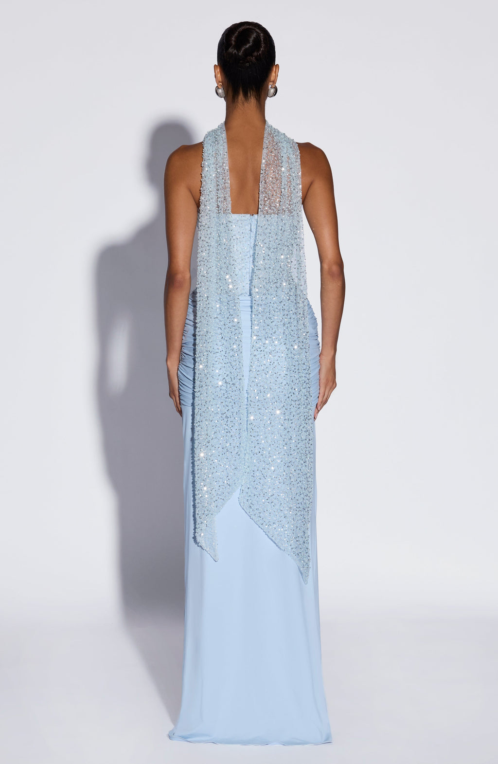 Flourenne Maiya Scarf in Glacier Blue