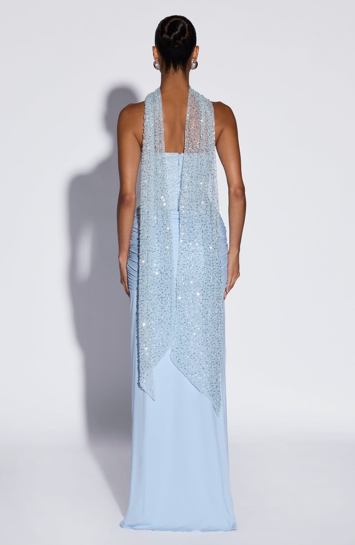 Flourenne Maiya Scarf in Glacier Blue