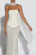 Flourenne Maiya Scarf in Ivory