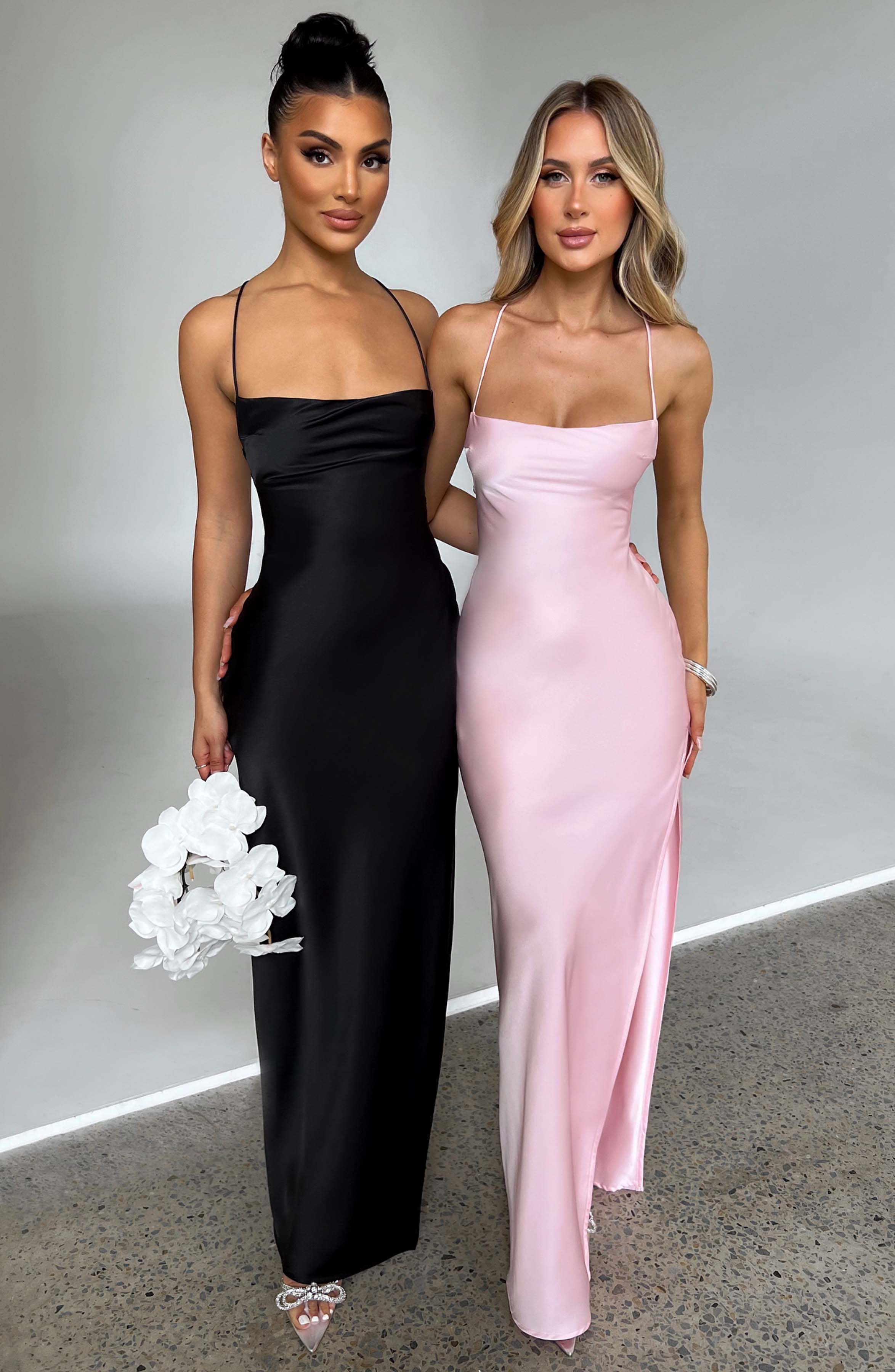 Flourenne Makalina Maxi Dress in Blush