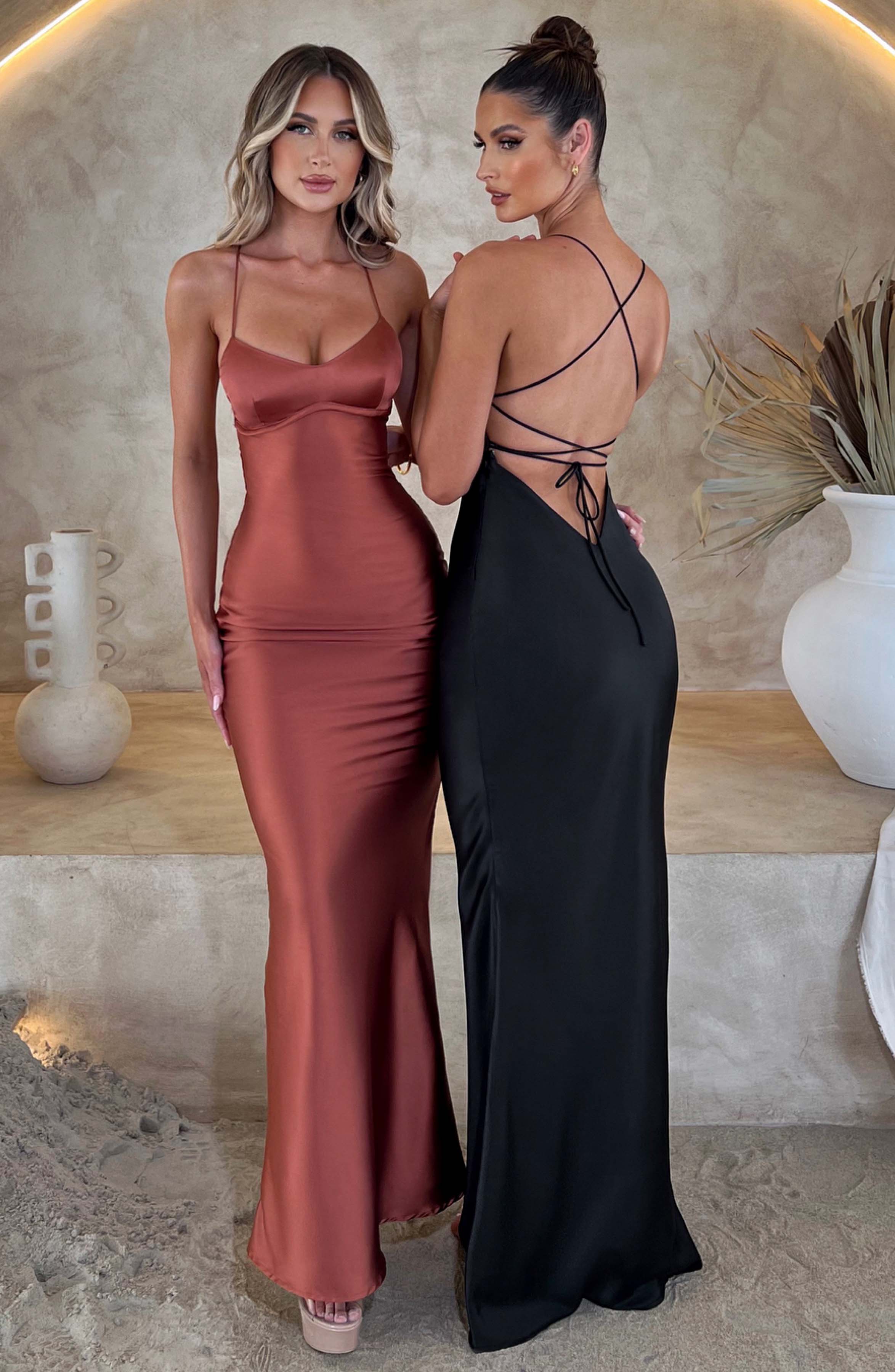 Flourenne Malikah Maxi Dress in Black