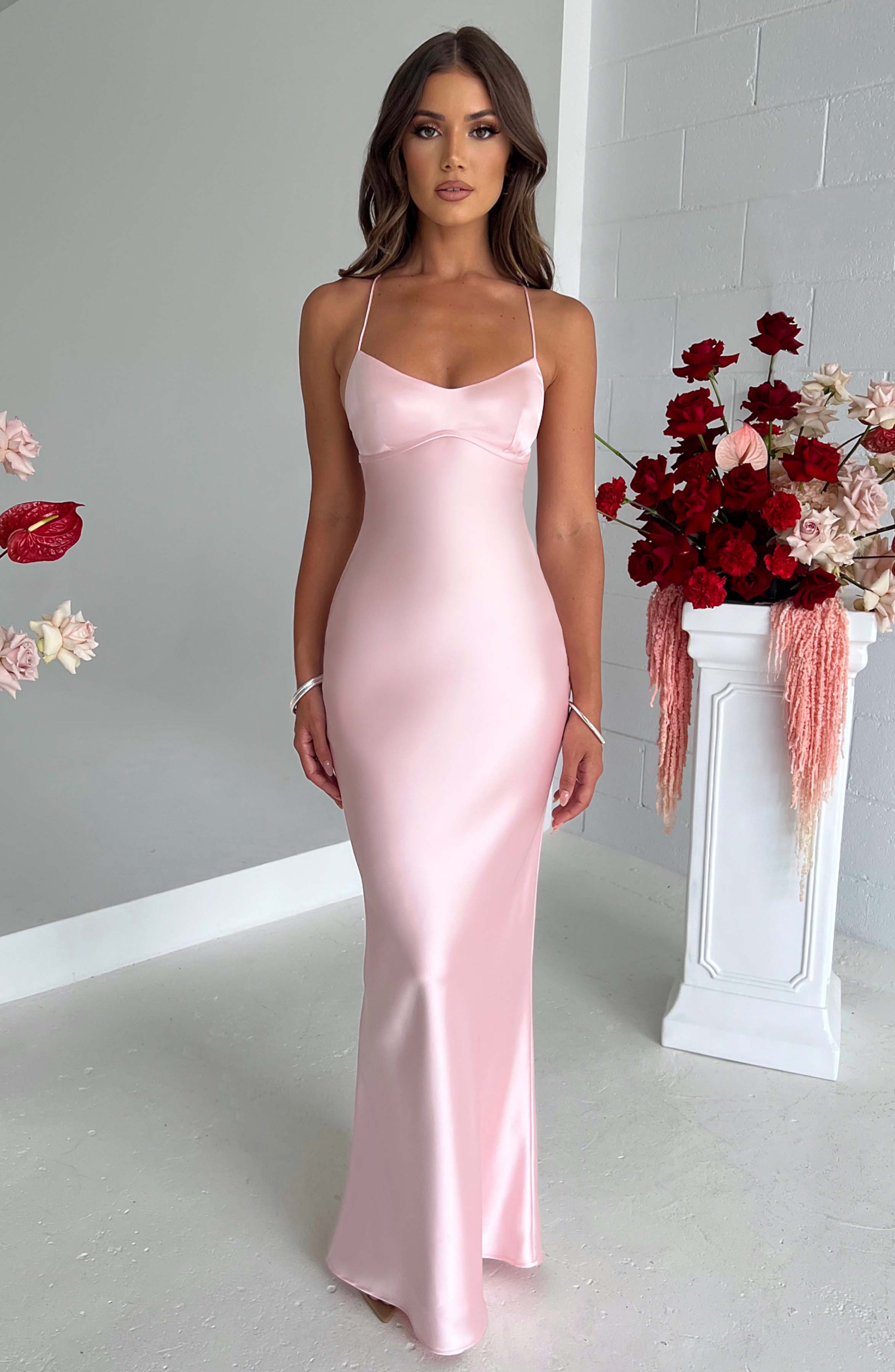 Flourenne Malikah Maxi Dress in Blush