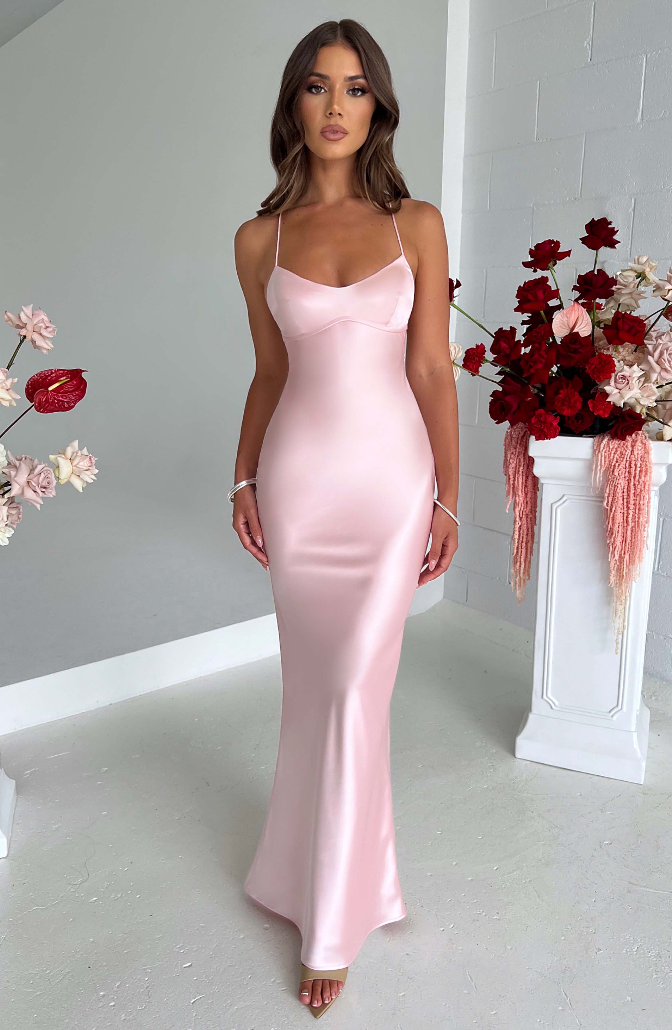 Flourenne Malikah Maxi Dress in Blush