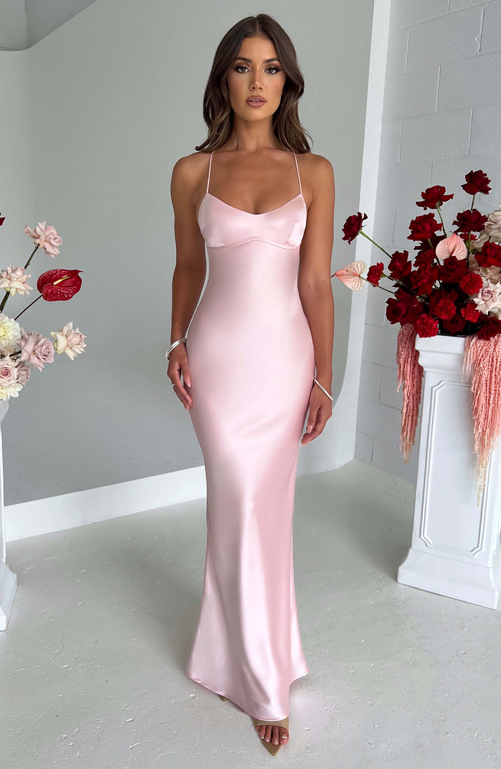 Flourenne Malikah Maxi Dress in Blush