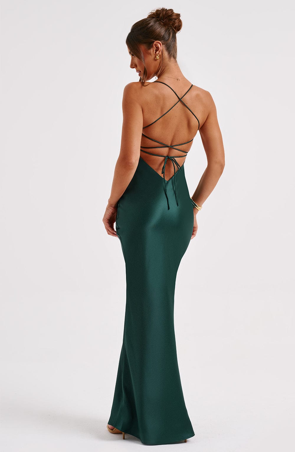 Flourenne Malikah Maxi Dress in Emerald