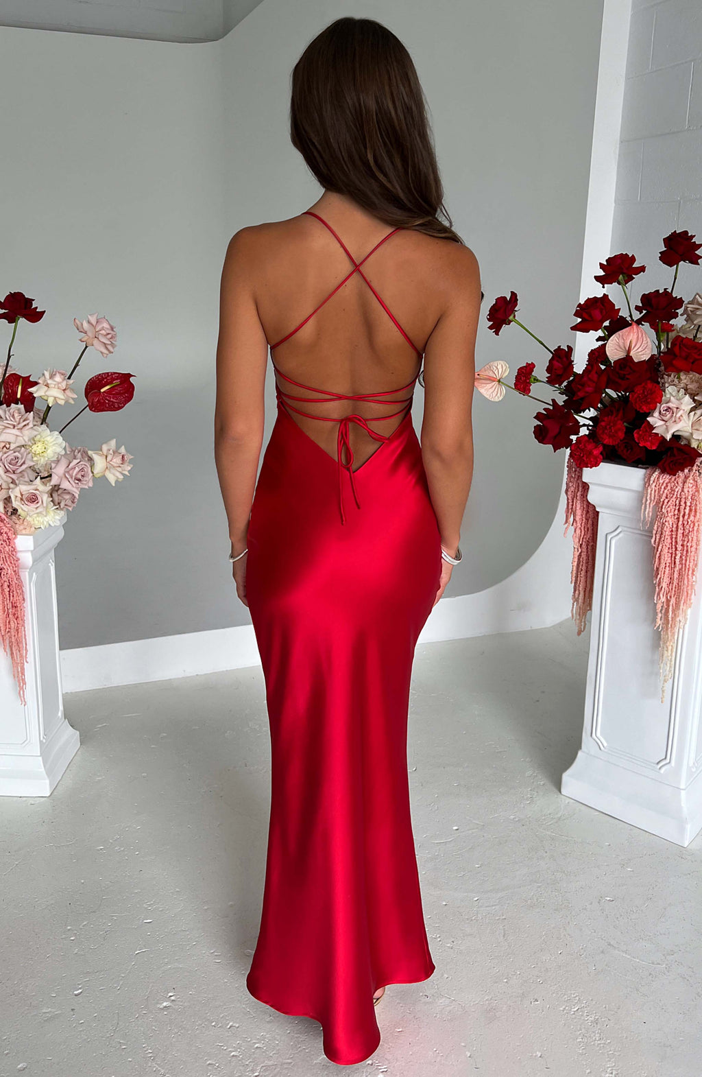 Flourenne Malikah Maxi Dress in Red