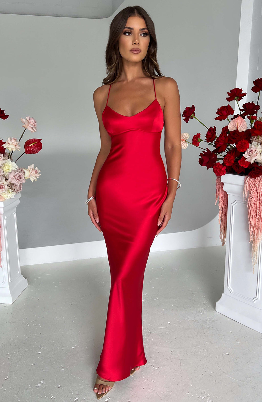 Flourenne Malikah Maxi Dress in Red