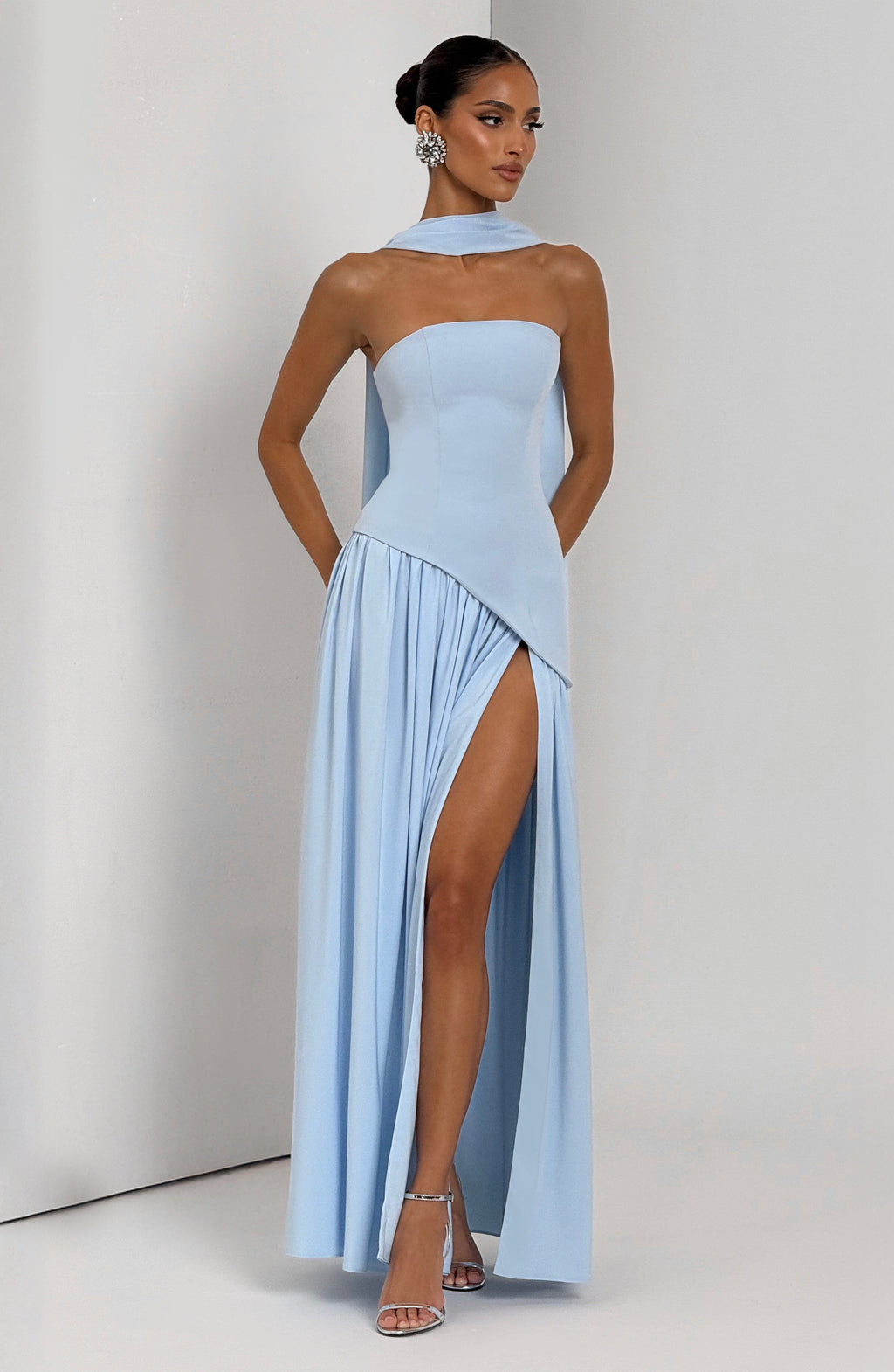 Flourenne Maliyana Maxi Dress in Baby Blue