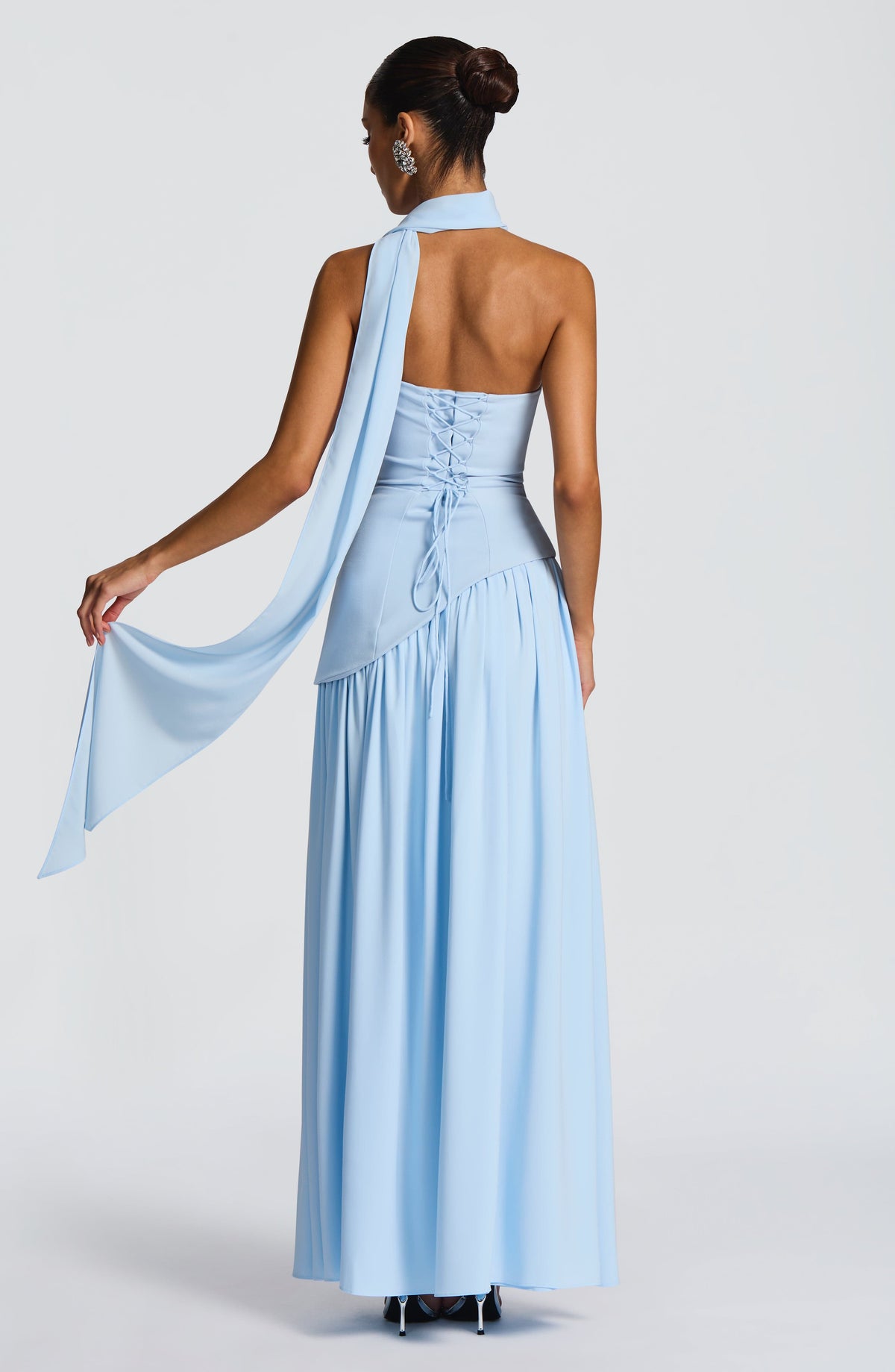 Flourenne Maliyana Maxi Dress in Baby Blue