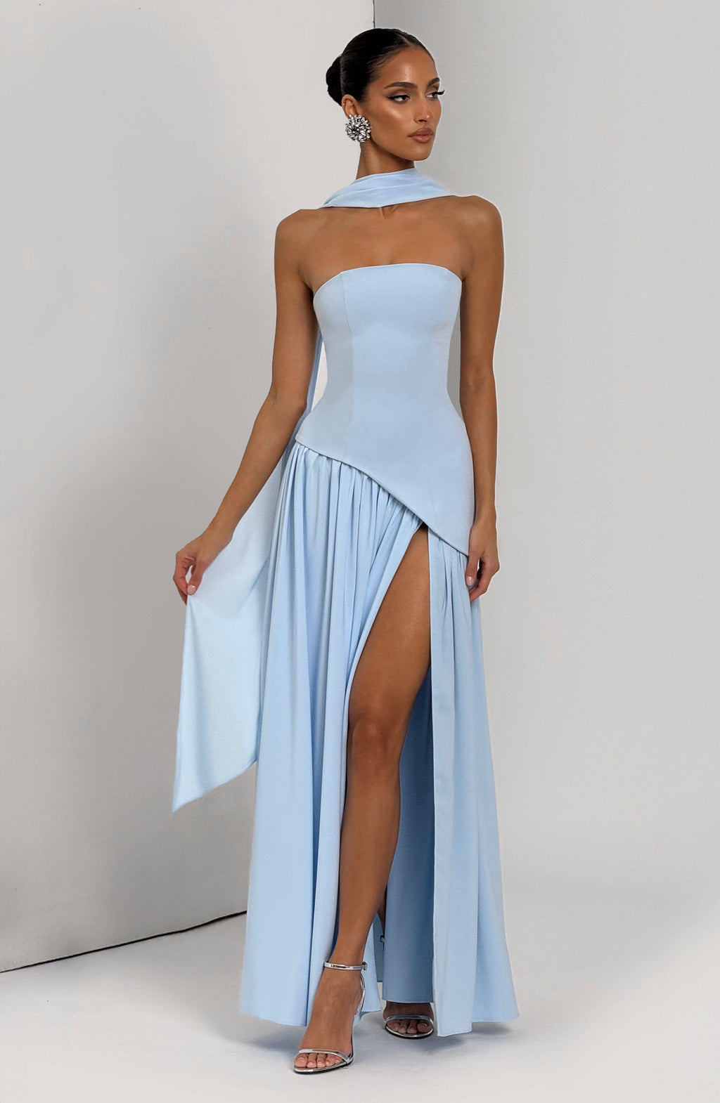 Flourenne Maliyana Maxi Dress in Baby Blue