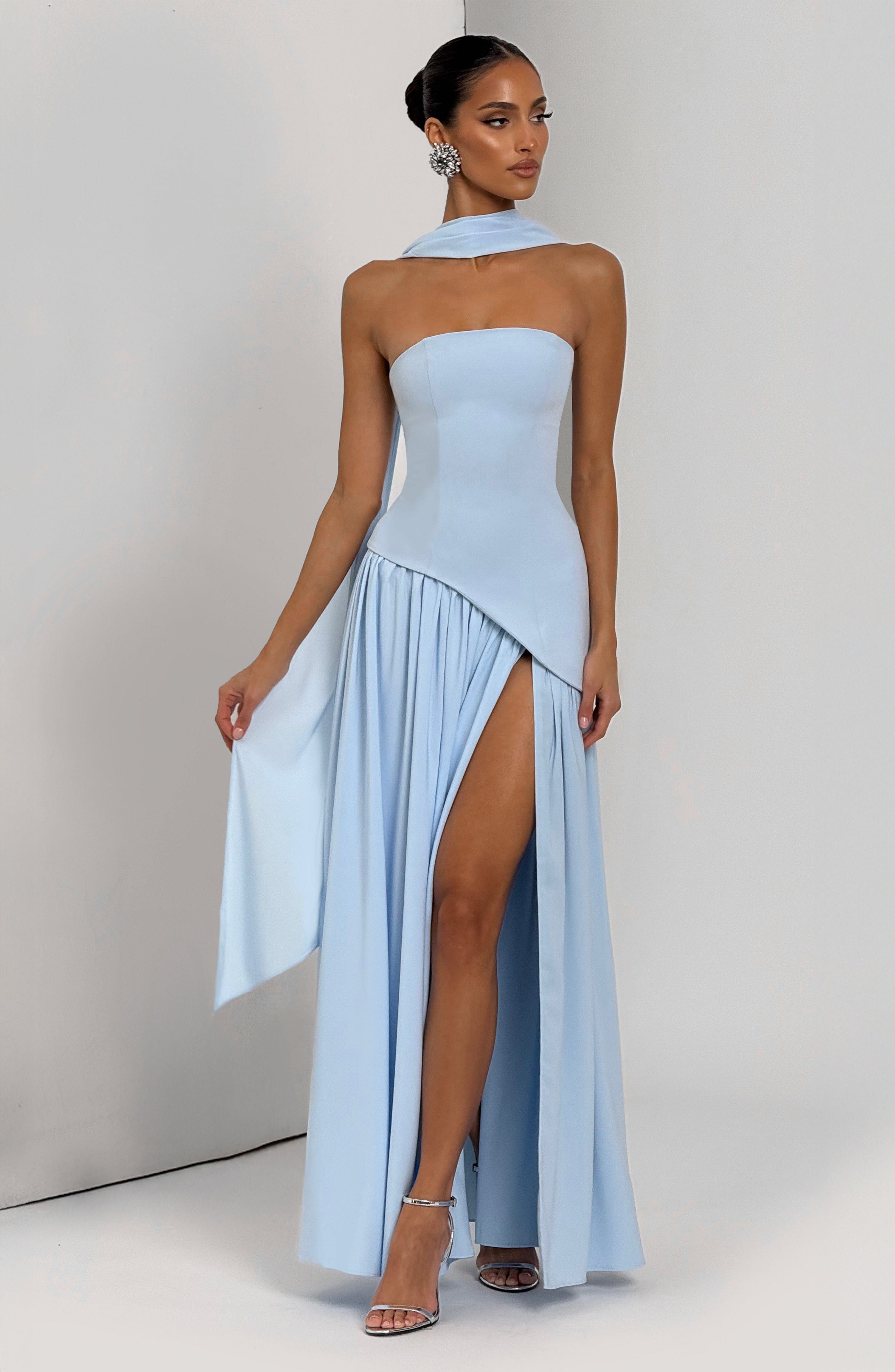Flourenne Maliyana Maxi Dress in Baby Blue