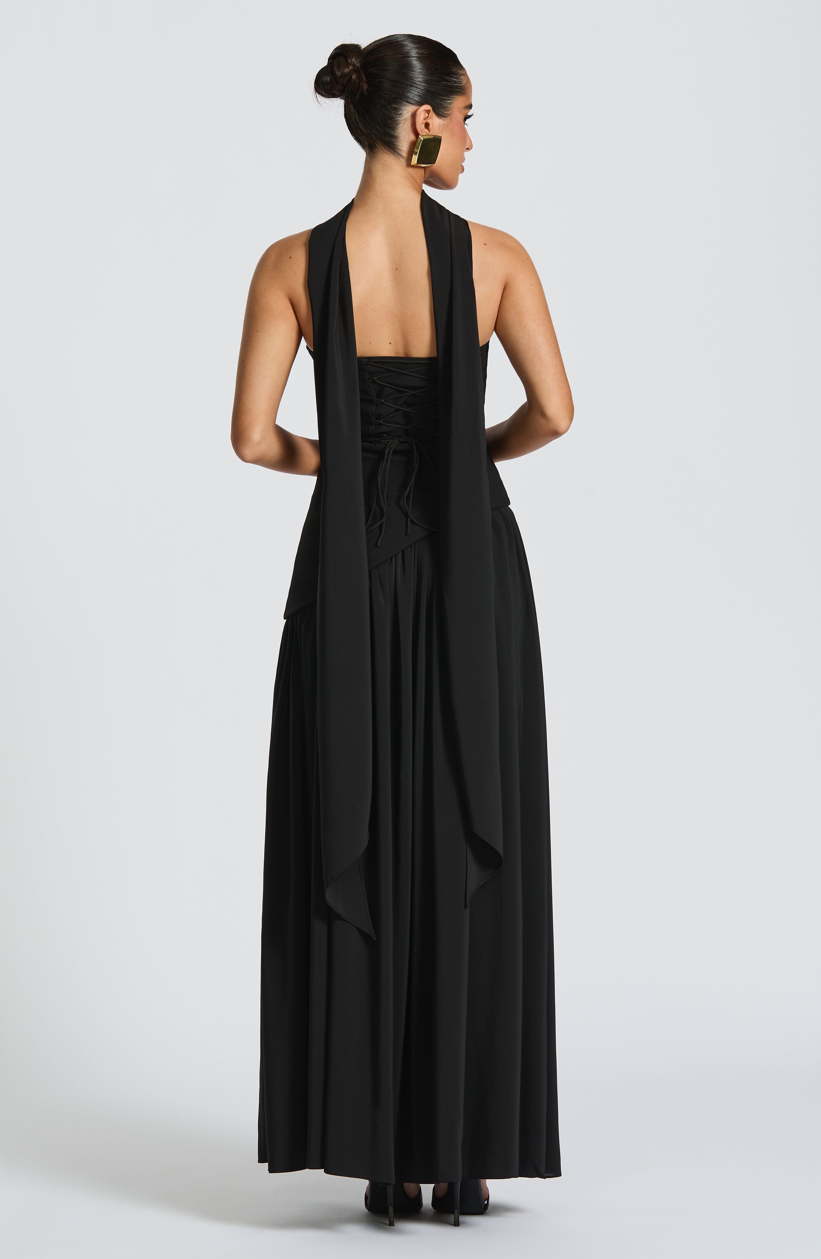 Flourenne Maliyana Maxi Dress in Black