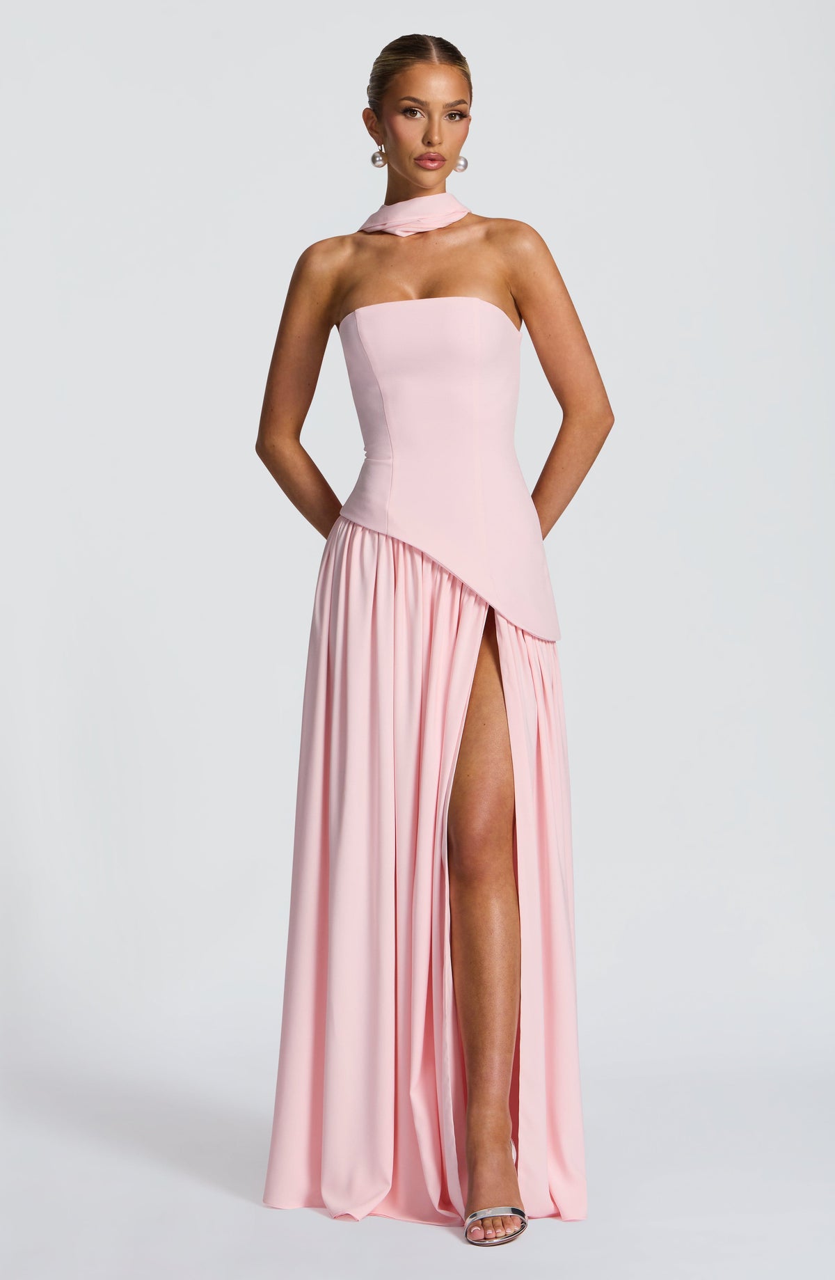 Flourenne Maliyana Maxi Dress in Blush