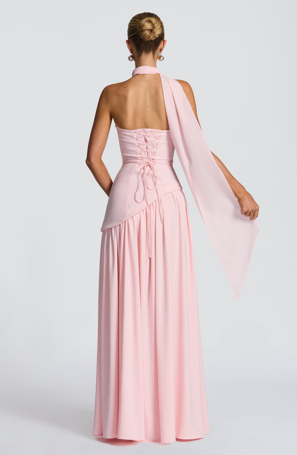 Flourenne Maliyana Maxi Dress in Blush