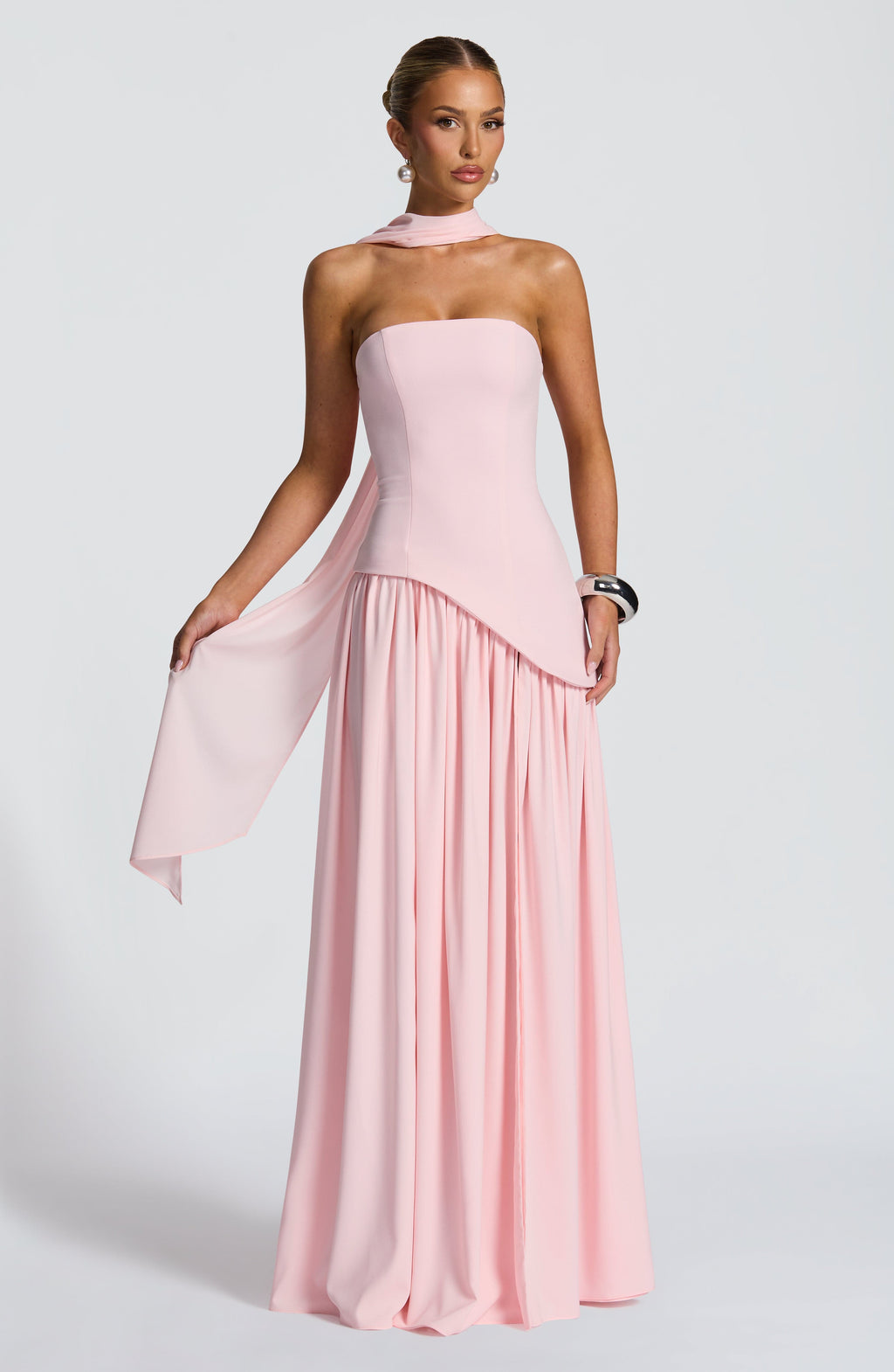 Flourenne Maliyana Maxi Dress in Blush
