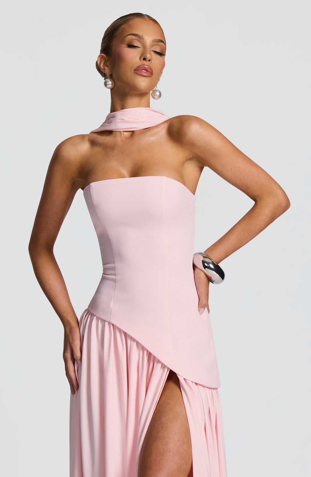 Flourenne Maliyana Maxi Dress in Blush