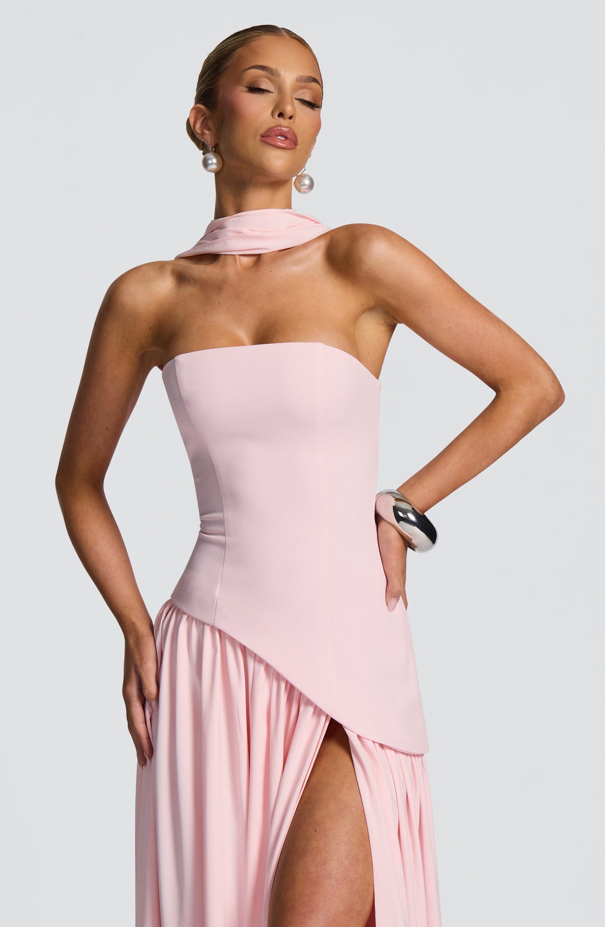 Flourenne Maliyana Maxi Dress in Blush