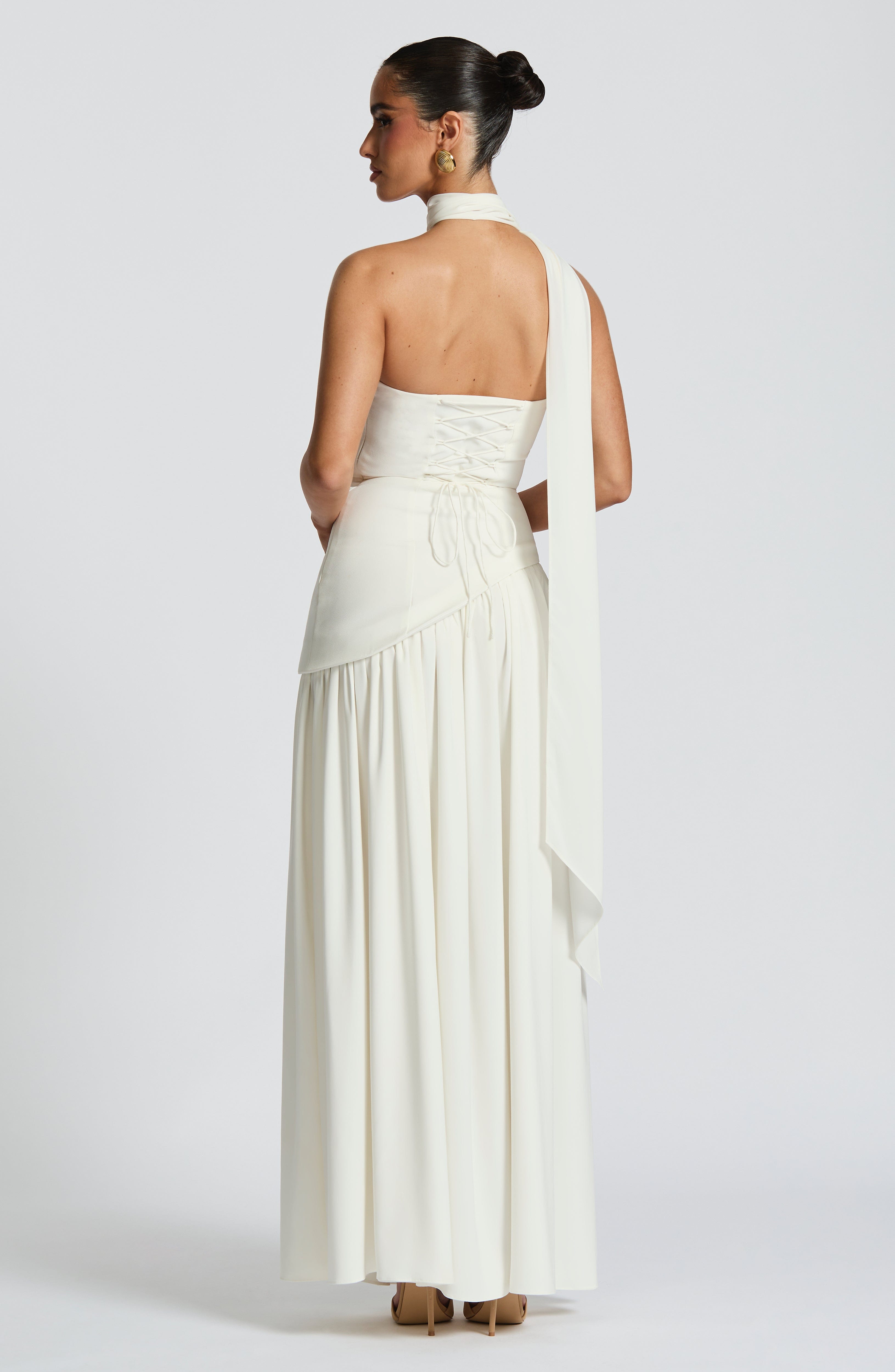 Flourenne Maliyana Maxi Dress in Ivory