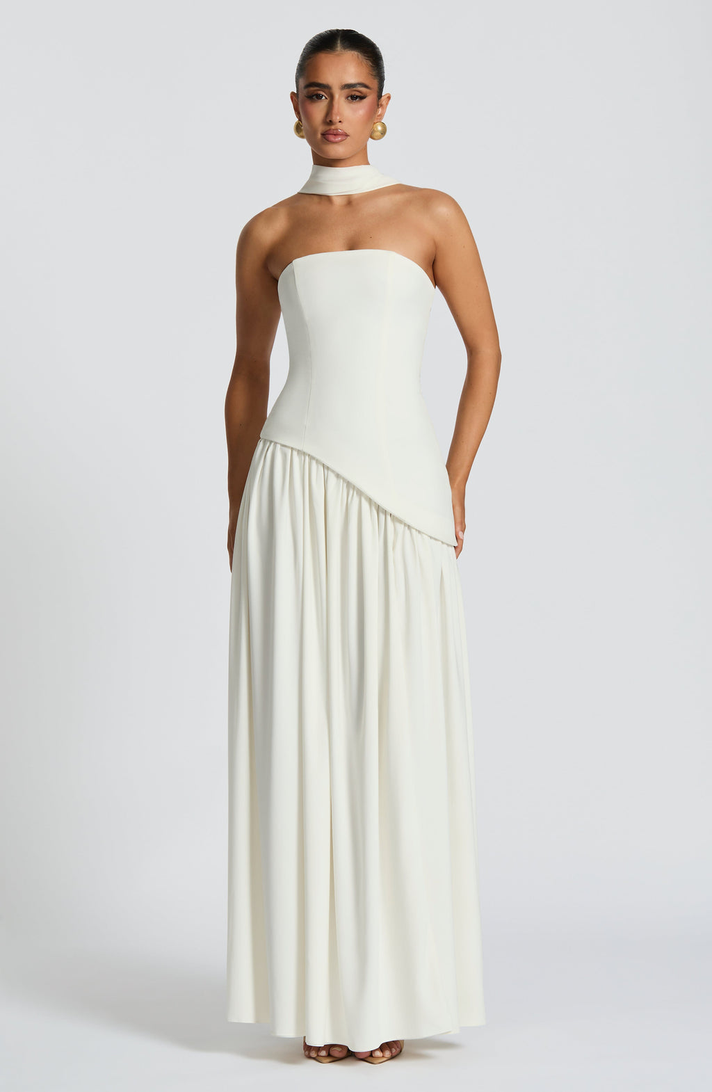 Flourenne Maliyana Maxi Dress in Ivory