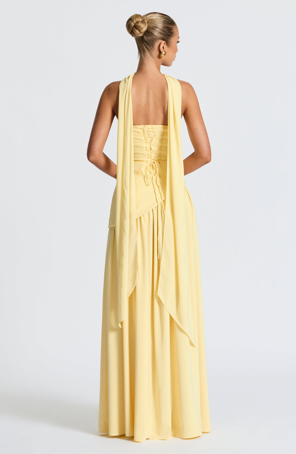 Flourenne Maliyana Maxi Dress in Lemon