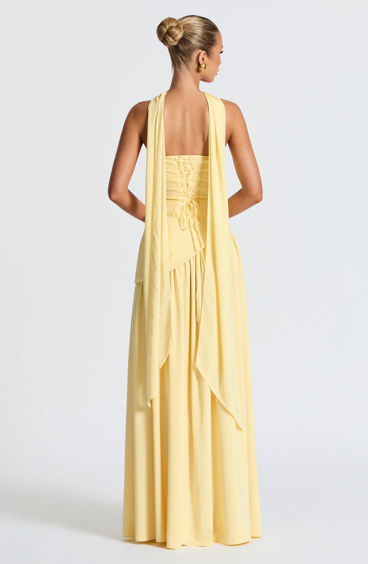 Flourenne Maliyana Maxi Dress in Lemon